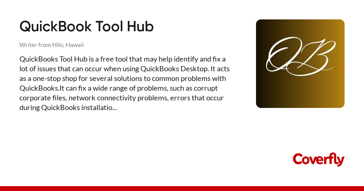 QuickBook Tool Hub - Coverfly